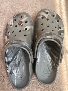 CROCS Gray Marbled Classic Clog